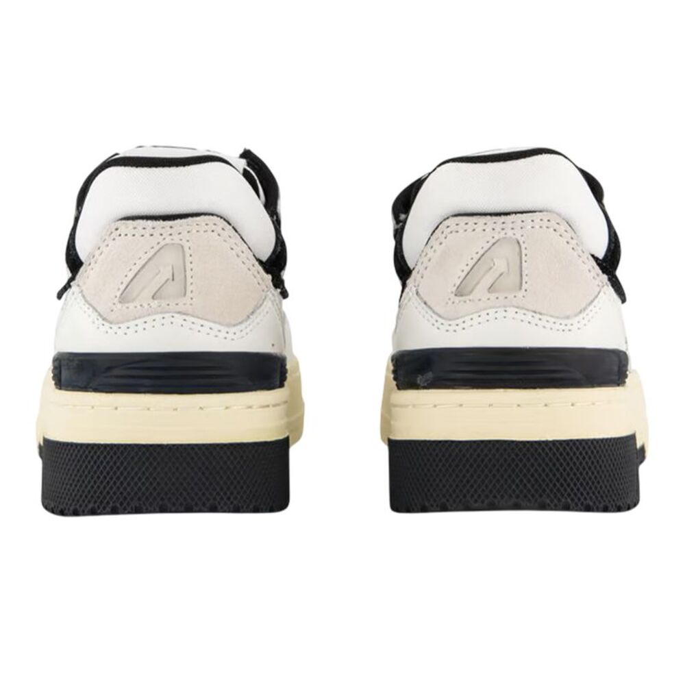 Autry Unisex Adult Logo Leather Sneakers / White/Black - Picture 2 of 5
